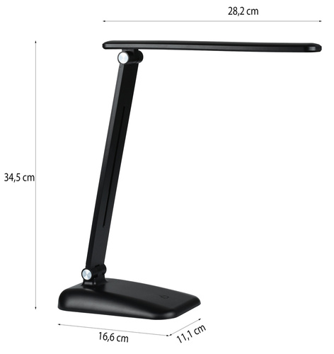Schul-LED-Schreibtischlampe mit einstellbarer Helligkeit | 3 Helligkeitsstufen | Touch-Taste | Neutralweiß | MT-612