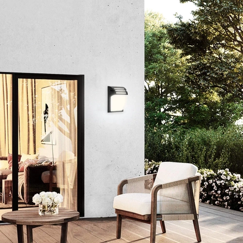 Gartenlampe, Wandleuchte | IP54, E27 | Aluminium + Glas | BD-C184