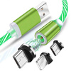 3-in-1 1M | Leuchtendes magnetisches Ladekabel für Telefon mit 3 Anschlüssen | AM67