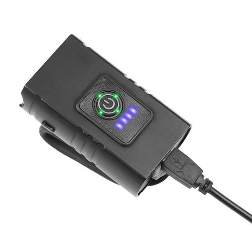 LED Fahrradlicht Set | Radlicht Set bestehend aus Vorderlicht & Rücklicht aufladbar über USB | 2 XM-L T6 CREE LEDs, 1000lm, 6 Leuchtmodi, 1200mAh | 5 LEDs, 4 Leuchtmodi, 50lm