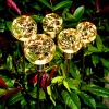 Solar Gartenlampe LED Kugel | 66 cm, 600 mAh | FLD-29-W