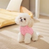Weicher, elastischer Hundepullover, Katzenpullover | Größe S | mit Rollkragen, warm für Winter | pink | PET-014S-PINK