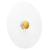 Runde Wandleuchte ⌀35 cm | Moderne Wandleuchte mit gerilltem Lampenschirm | WLC-D350