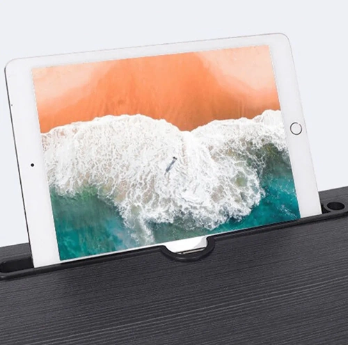 Laptop-Unterlage | klappbarer Frühstückstisch, Bettablage | schwarz | LFD-6040-BLACK