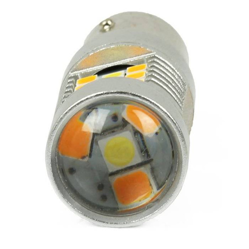 Auto-LED-Lampe 28 SMD 2835 Weiß + Orange