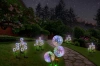 Sonnenblume Solar | Solar-LED-Gartenlampe Knoblauch Ziertrio | 70 cm, 600 mAh | FLD-03-C