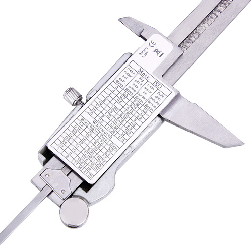 Elektronischer Schieblehre mit LCD-Display | 0 - 150 mm / 0 - 6 Zoll | LR44, Etui | digital, aus Metall | TR03