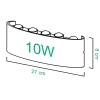 Gartenlaterne, LED-Außenwandleuchte | oben - unten | 10W, IP65 | BD-C041-10W