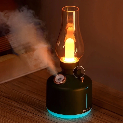 LED-Luftbefeuchter | Ultraschall-Luftbefeuchter mit Nachtlichtfunktion | grün | LA-0621-GREEN