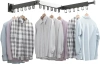 Klappbarer Kleiderständer | Faltbarer Wäscheständer | Wandstange mit Haken | LYJ-T90-GREY