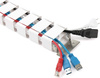 Kabel- und Drahtabdeckung 1,3m | Vertikaler Kabelkanal | Weiß | QN-1501