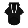 Hundepullover mit Kapuze für Hunde und Katzen | XS | schwarz | PET-015XS-BK