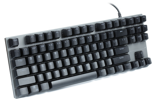 Gaming-Tastatur mit RGB-LED-Hintergrundbeleuchtung, kurz, blaue Schalter | T71