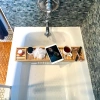 Bambus Badewannenregal | Aufsatz | Badezimmer Organizer | Home Spa | BBR-683