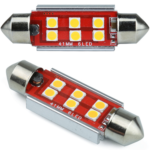 LED-Autolampe C5W 6 SMD 3535 CAN BUS orange
