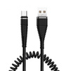 Typ-C 1M | Spiralkabel USB zum Aufladen des Telefons | Quick Charge 3.0 2.4A | AM32