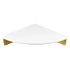 Eckregal Badezimmer | Marmor Kosmetikregal | TBD-211-WEISS