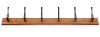 Holzkleiderständer | Wandgarderobe | Garderobenhaken mit 12 Haken | HG-60CM-WOOD