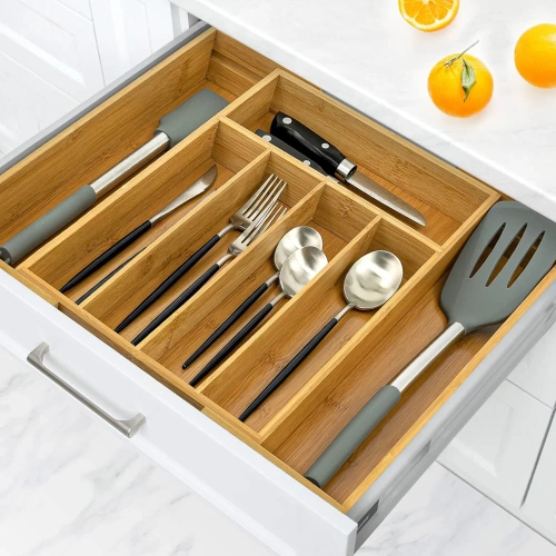 Ausklappbarer Bambusbesteck-Organizer | RSD-768