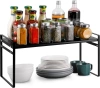 Badezimmer-Kosmetikregal | Metall-Küchenständer | Gewürzständer | Freistehendes Regal | MSK-L50CM-B