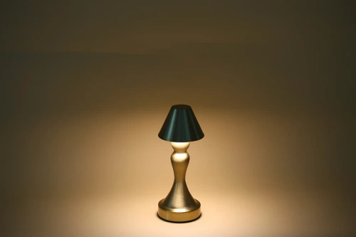 Tischlampe mit eingebautem Akku | Nachtlicht mit drei Leuchtfarben | Stimmungsvolle Lampe für Hotel, Restaurant | HJA12-A-GOLD