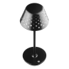 Tischlampe mit eingebautem Akku | Nachtlicht mit drei Leuchtfarben | Stimmungsvolle Lampe für Hotel, Restaurant | HJA15-SCHWARZ