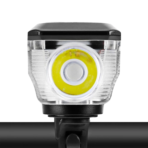 LED-Fahrradbeleuchtung | 350 lm, integrierte Hupe 120 dB, USB-/Solar-Ladefunktion | QX-LY-17