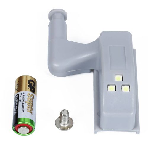 Innenbeleuchtung für Schränke, Kleiderschränke, Schränke mit GP 23A Batterie | D206 + Batterie
