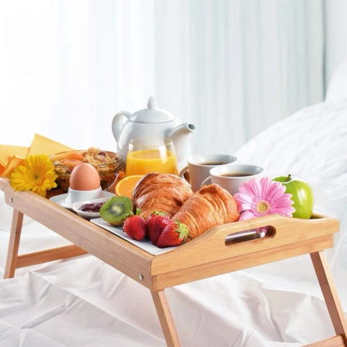 Frühstückstisch mit Beinen | Holztablett für Laptop | KBT-530