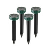Marderschreck | Solar-Maulwurfschreck, Nagetiervertreiber | 4 Stück | schwarz | YQJ-1203-BLACK