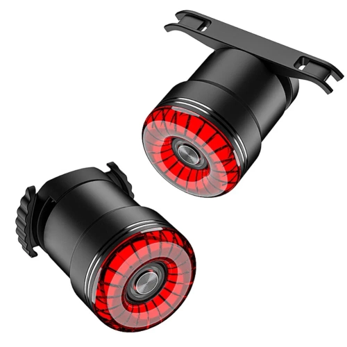 Smartes Fahrradrücklicht | LED-Beleuchtung mit Bremssensor | IP65 wasserdichtes LED-Fahrradrücklicht mit Bremsfunktion und USB-Aufladung | WD-SR