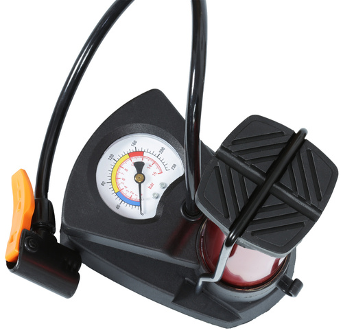 Fußpumpe mit Manometer für Fahrrad, Auto | MINI | FX-104