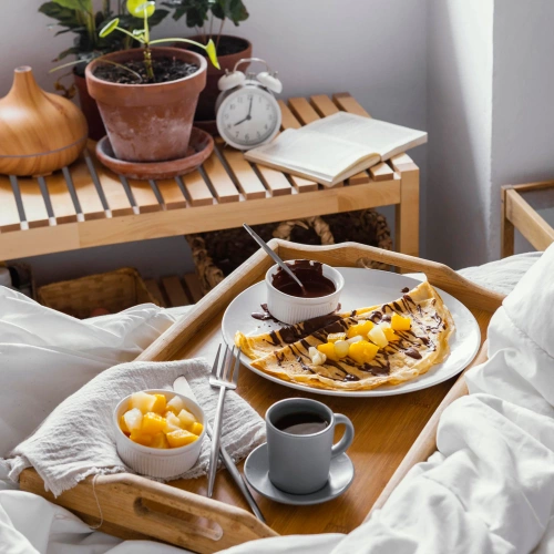 Frühstückstisch mit Beinen | Holztablett für Laptop | KBT-530