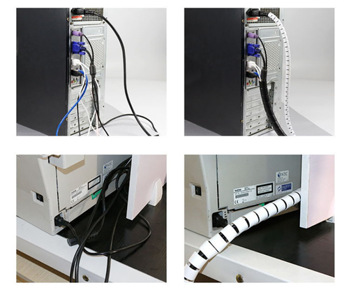 Kabelkanal, Kabel- und Leitungsorganizer | 2,6 m | weiß | CRG-002-2.6M