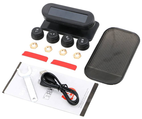 Solaranlage TPMS | 4 Reifendruck- und Temperatursensoren | TPMS-H1-1
