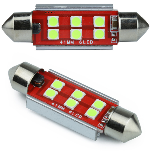 Auto LED Birne C5W 6 SMD 3535 CAN BUS grün