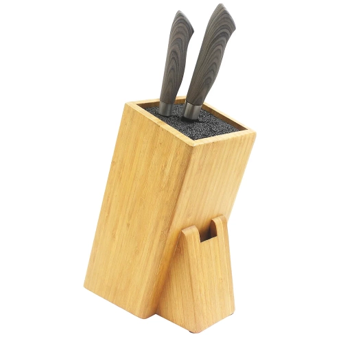 Messerblock | Küchen-Organizer für Messer und Scheren | Bambus | ZDJ-242-BAMBOO