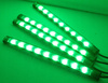 RGB-LED-Autoinnenbeleuchtung über USB | Bluetooth-Verbindung mit der Anwendung auf dem Telefon | 4x LED-Streifen 9 Dioden 5050 15cm | IR-Fernbedienung | Musikmodi