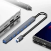 USB-Hub mit 7x USB-A-Anschlüssen | Adapter, 7-in-1-Verteiler | HUB