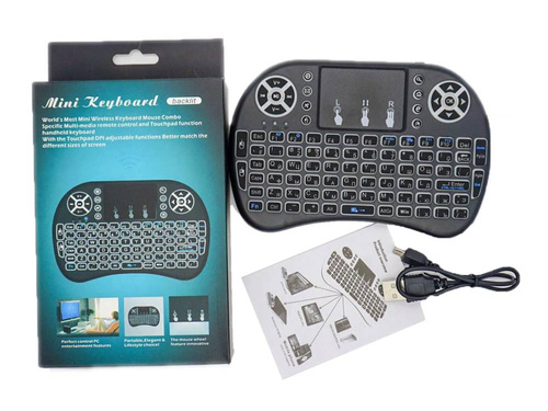 Wireless-Tastatur mit Touchpad-Beleuchtung | i8