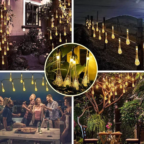 LED-Gartengirlande solar | 6 Meter, 40 LEDs | SDC-S40LED-6M