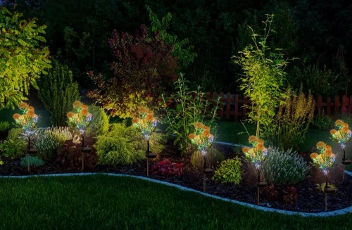 Solarblume | Solar-LED-Gartenlaterne Oset | 65 cm, 600 mAh | FLD-14-GELB