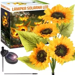 Solarblume | Solar-LED-Gartenlaterne Sonnenblumen | 75 cm, 600 mAh | FLD-36-GELB