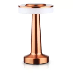 Kabellose Tischleuchte | Touch-Nachtleuchte mit einstellbarer Lichtfarbe | USB-Leuchte | HJA14-COPPER