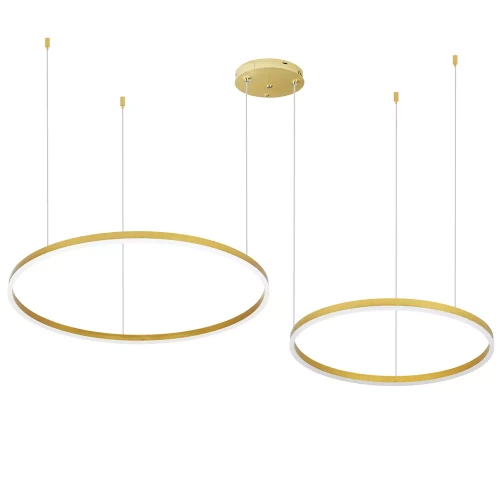 Zweiteilige moderne Pendelleuchte | LED | Gold | RLK-C02-50W-G