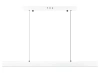 Moderne rechteckige Pendelleuchte | Fernbedienung | LED | Weiß | SX41-80CM-32W-W