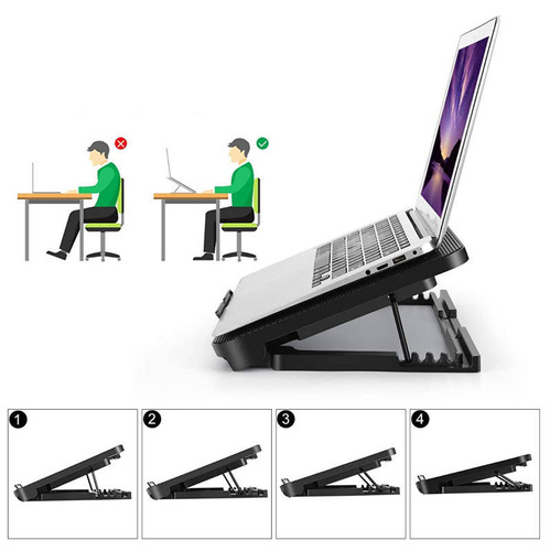 Kühlpad – Laptop-Ständer 11–17 Zoll | Dual 120 mm Lüfter | N99