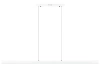 Moderne rechteckige Pendelleuchte | Fernbedienung | LED | Weiß | SX41-150CM-60W-W