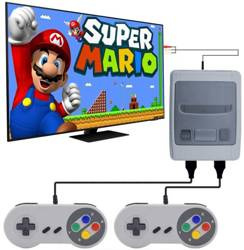 Retro-Spielkonsole | 620 Spiele | 2 Controller | SFC620-LD