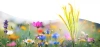 Solarblume | Solar-LED-Gartenlaterne Weizen | 73 cm, 600 mAh | FLD-44-GELB